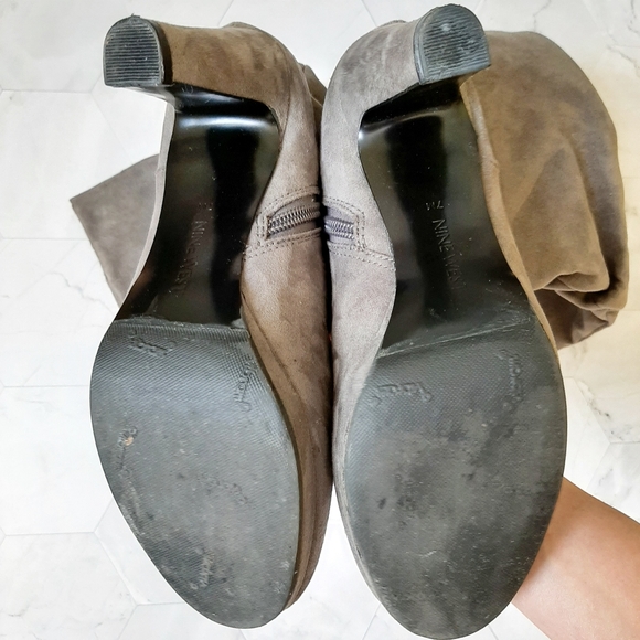 Nine West Mid-Calf Faux Suede Pauline Boot - Picture 4 of 5